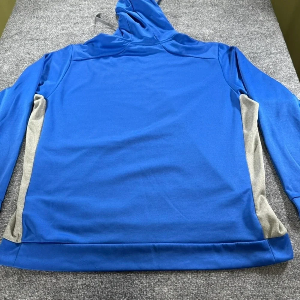 Nike Therma Fit Men's Hoodie Pullover Navy XXL Kangaroo Pocket Blue Gray
